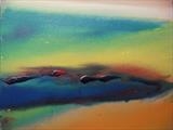 Sierra Leone, sea painting early morning 2009 by Jeff Hoare, Painting, Acrylic on canvas